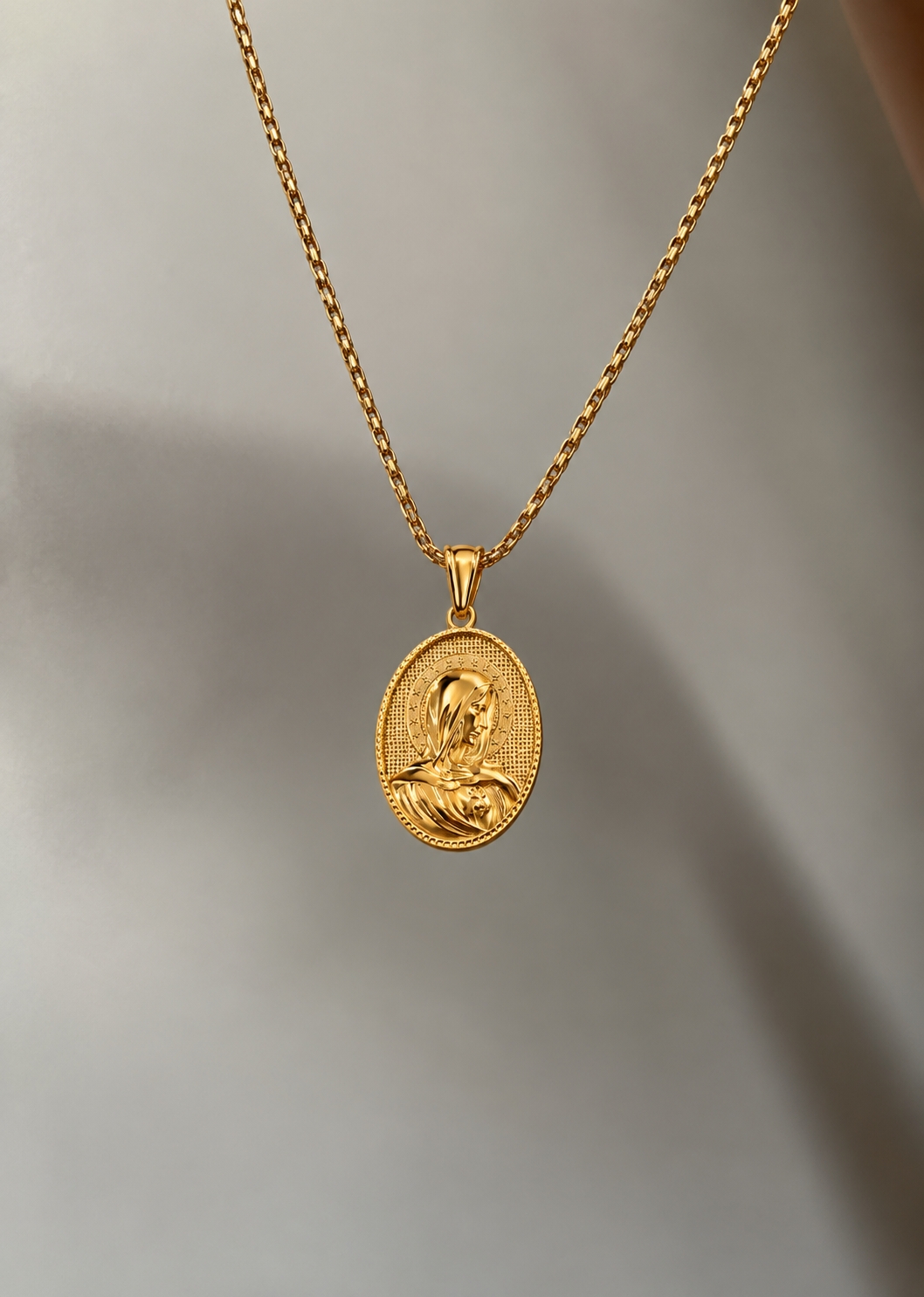 Mother Mary Amulet Chain