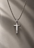 Engraved Cross Chain